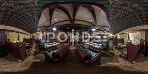 GRODNO, BELARUS - NOVEMBER, 2018: Full spherical seamless panorama 360 degree Stock Photos