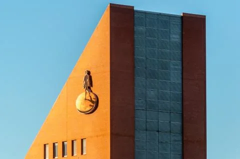 Groningen, Netherlands, 3 december 2016: Rabobank building Stock Photos