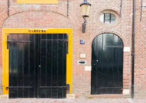 Groninger House Fronts Stock Photos