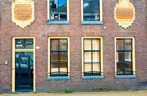 Groninger House Fronts Stock Photos