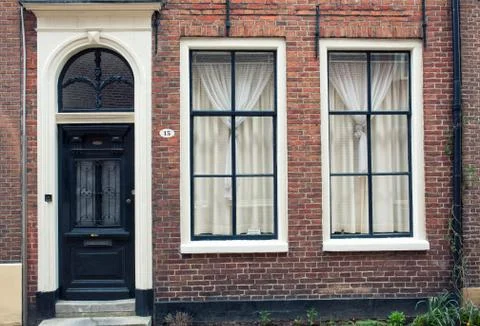 Groninger House Fronts Stock Photos