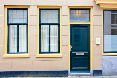 Groninger House Fronts Stock Photos