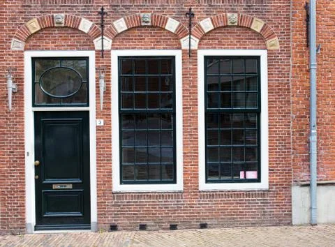 Groninger House Fronts Stock Photos