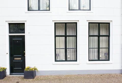 Groninger House Fronts Stock Photos