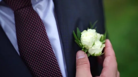 The groom adjusts the suit Stock Footage 163567713