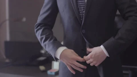 The groom adjusts the suit Stock Footage 163567834