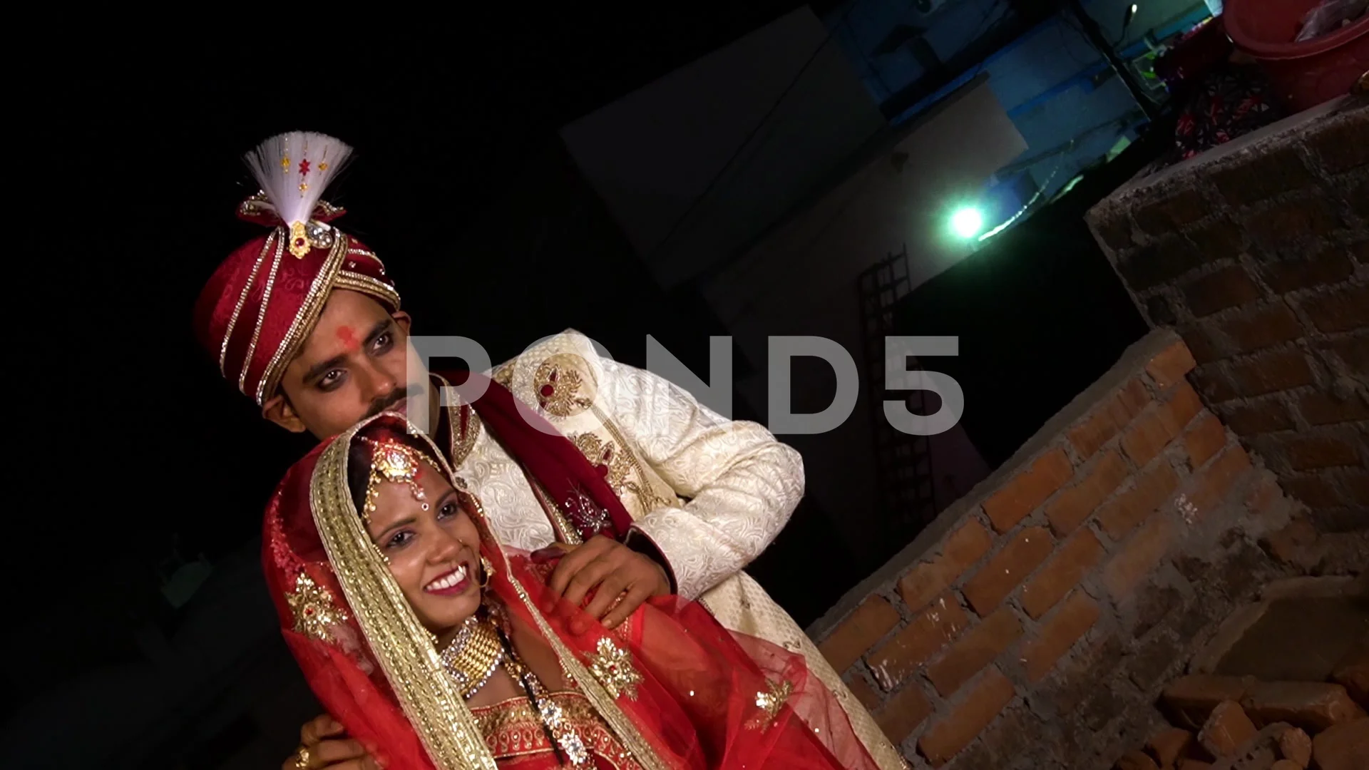 Groom and Bride in Indian traditional we... | Stock Video | Pond5