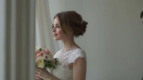 The groom come to the bride Stock Footage 70096584