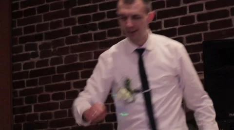 Groom dancing the night Video stock 60744304