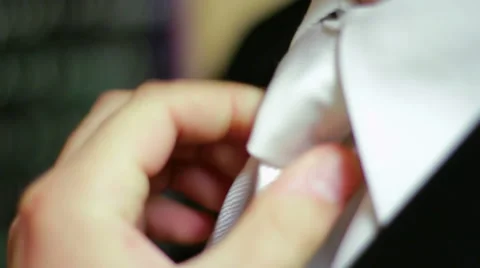 Groom Fixes Tie Stock-Footage 49430326