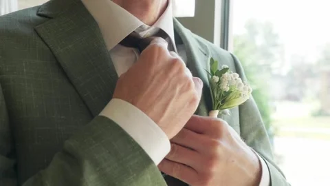 Groom Getting Ready Stock Footage 333661481