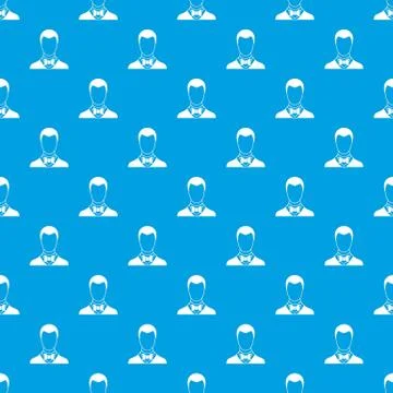 Groom pattern seamless blue Illustrazione stock