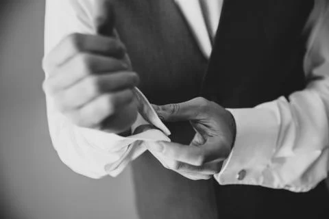 Groom Preperation Stock Photos