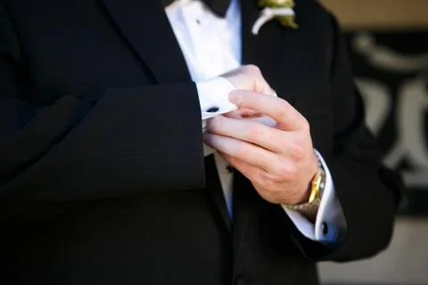Groom Preperation Stock Photos