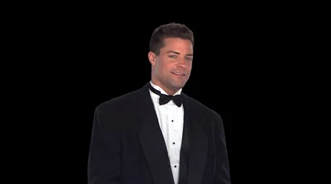 Groom smiling Stock Footage 5100031