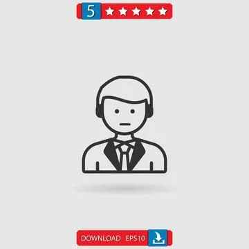 Groom vector icon Stock Illustration