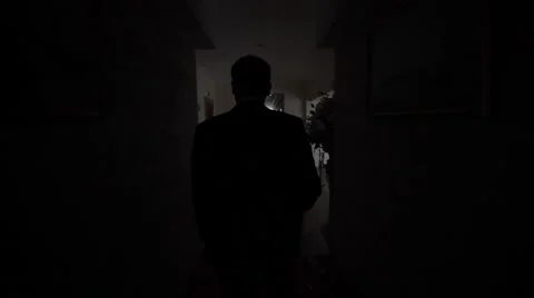 The groom walking down the corridor Stock Footage 49327492