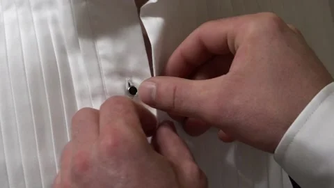 Groom wedding preparation Stock Footage 130863882