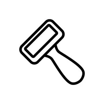 Grooming stool icon vector outline illustration Stock Illustration