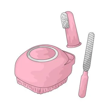 Grooming tools illustration Stock Illustration