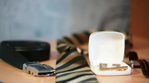 Groom's Accessoires Stock-Footage 22283483