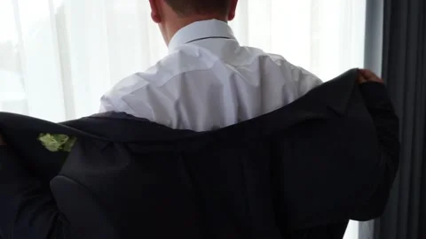 The groom`s suit Stock Footage 163567669