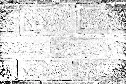 Grooved, embossed, and weathered surface. Abstract, black-and-white backgroun Stock Photos