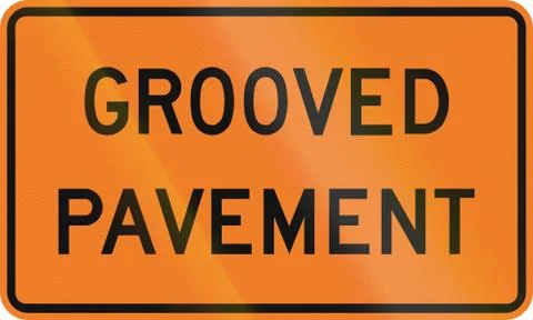 Grooved Pavement in Canada Stock Illustration