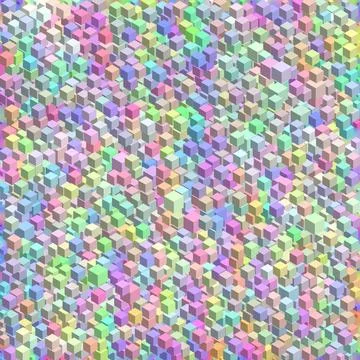 Groovy Abstract Rainbow cube Background Stock Illustration