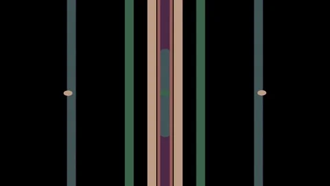 Groovy bars moving in black background. Retro 1980s colors for title or text Stock Footage 323402217