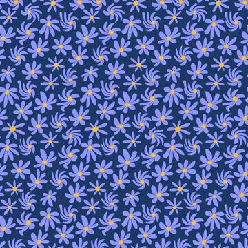 Groovy Distorted Flower Background 80s Style. Abstract Square Seamless Patterns Stock Illustration