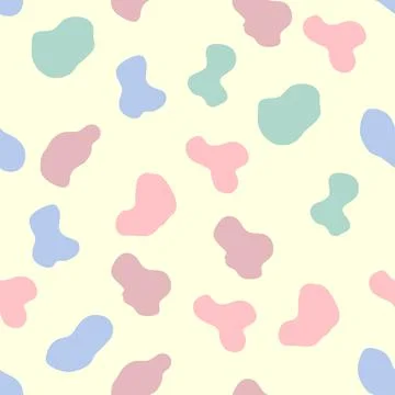 Groovy Lava Lamp Seamless Pattern. Psychedelic Fluid Drops Vector Background  イラスト素材