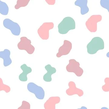 Groovy Lava Lamp Seamless Pattern. Psychedelic Fluid Drops Vector Background  Illustrazione stock