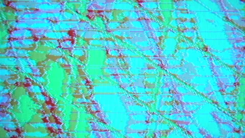Groovy patterns from an analog video synthesizer. Stock Footage 315214260