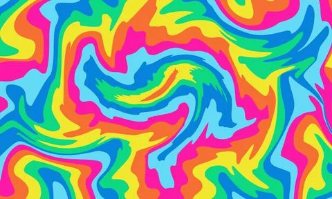 Groovy psychedelic background. Vector illustration. Illustrazione stock