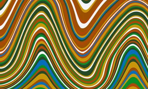 Groovy psychedelic background. Vector illustration. Stock Illustration