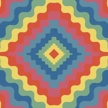 Groovy psychedelic background. Vector illustration. Illustrazione stock