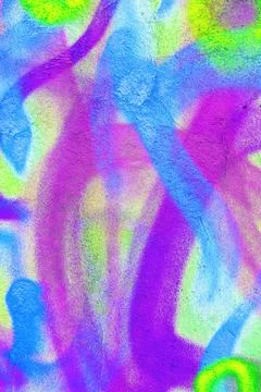 Groovy Tie-Dye Texture in Bright Neon Blue, Pink, Green for 80s, Y2K Aesthetic Stock Illustration
