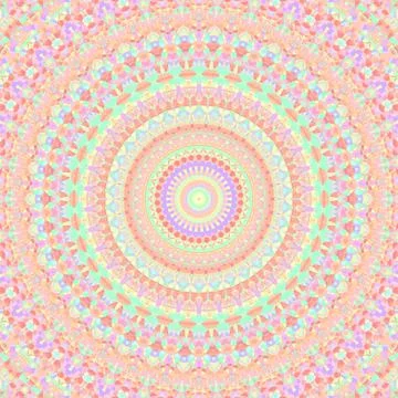 Groovy Vibrant Boho Mandala Stock Illustration