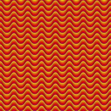 Groovy wave seamless pattern. Background cartoon vintage イラスト素材