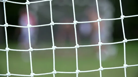 A grope of people playing soccer Stock Footage 44285778