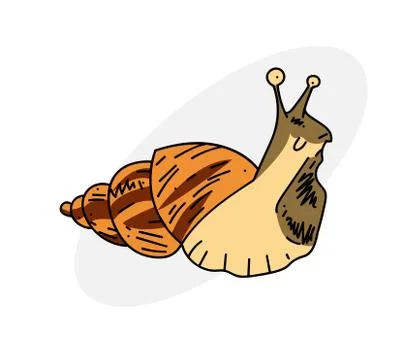 Gross slug Stock Illustration