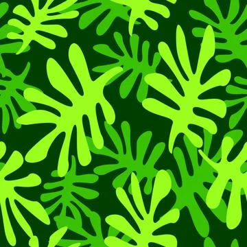 Große grüne Blätter seamless pattern with green leaves Copyright: xZoonar. Foto stock