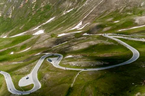 Grossglocker alpine road Stock Photos