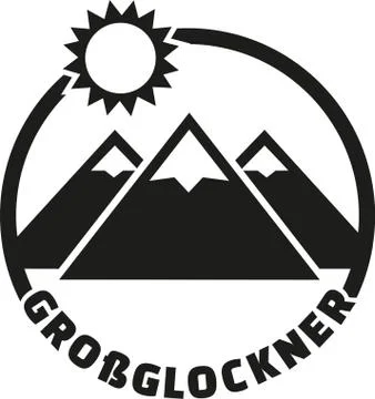 Grossglockner button Illustrazione stock