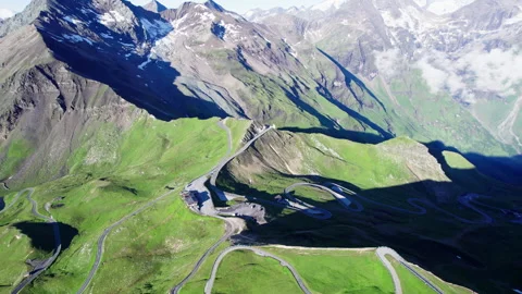 GROSSGLOCKNER HIGH ALPINE ROAD Austria, drone footage 4K Pro Res D Log Rec.709 Stock Footage 280745003
