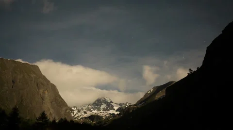 Grossglockner at night Stock Footage 39859750