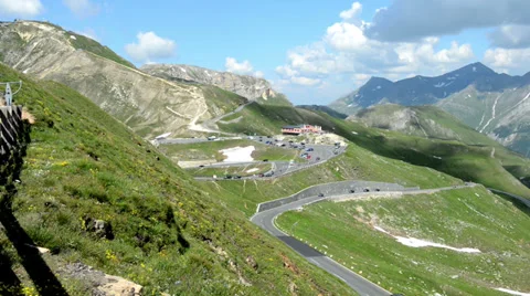 Grossglockner road through alps. 스톡 동영상 36503386