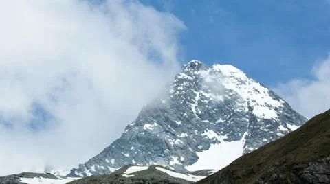 Grossglockner south face time lapse Stock Footage 64963072