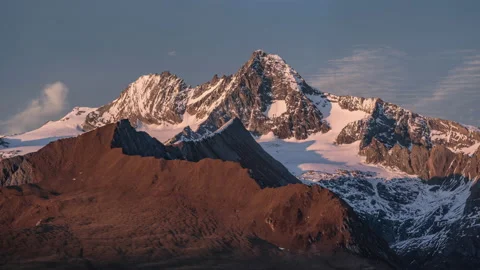 Grossglockner sunset in Autumn Timelapse Video stock 169576775